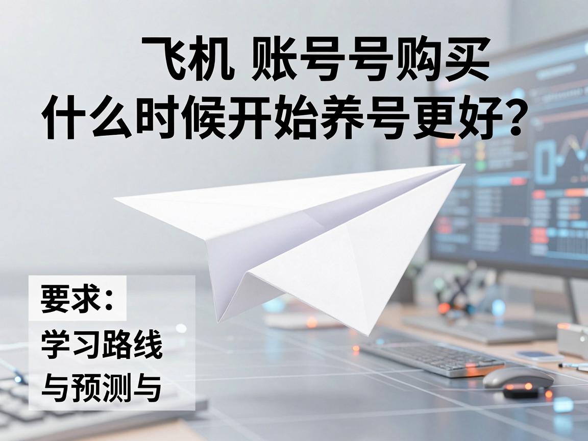 纸飞机账号购买，什么时候开始养号更好？学习路线与预测