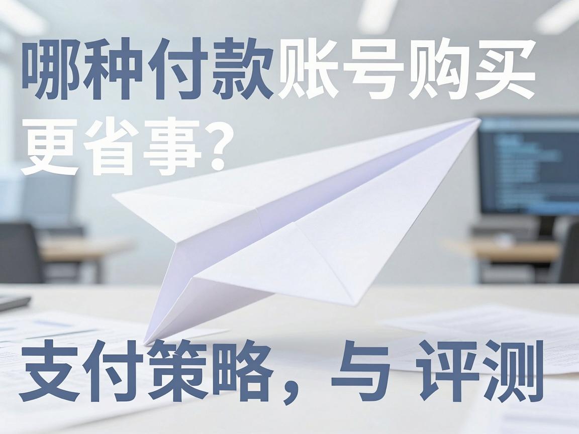 纸飞机账号购买，哪种付款方式更省事？支付策略与评测