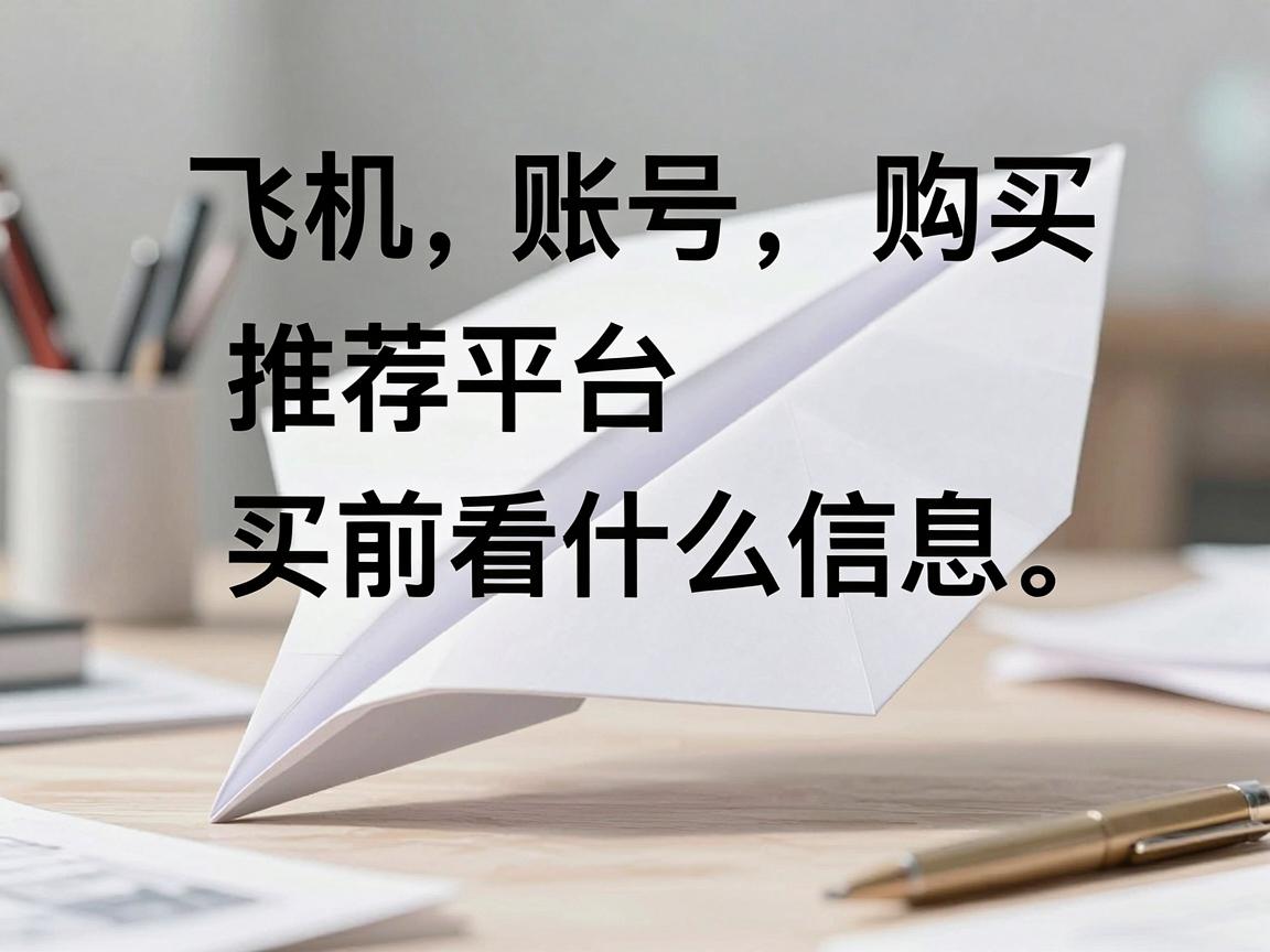 纸飞机账号购买推荐平台买前看什么信息，哪几个字段必须确认与方法指南