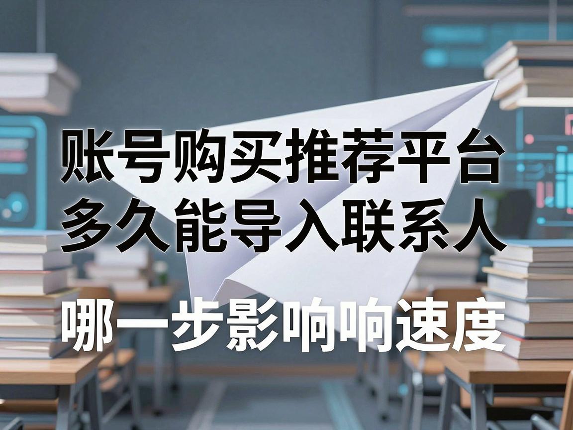 纸飞机账号购买推荐平台多久能导入联系人，哪一步影响速度与如何处理教程