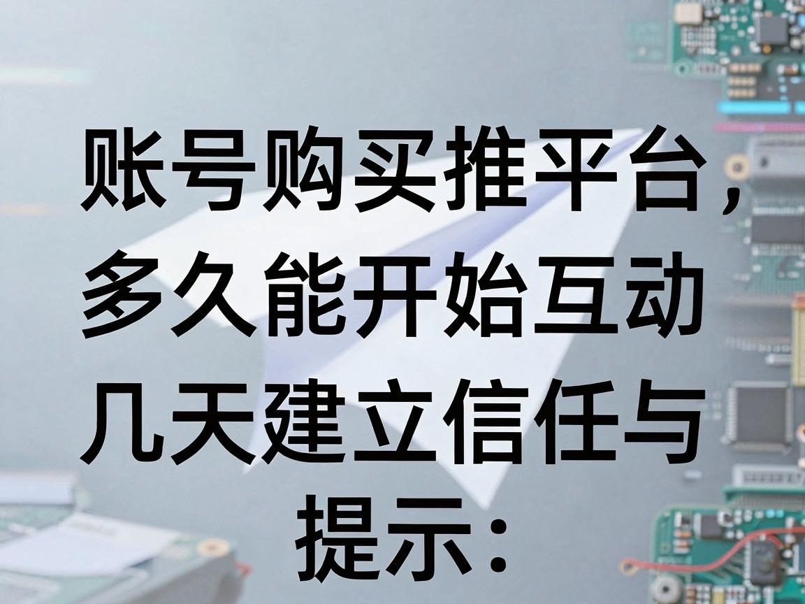 纸飞机账号购买推荐平台多久能开始互动，几天建立信任与使用提示教程