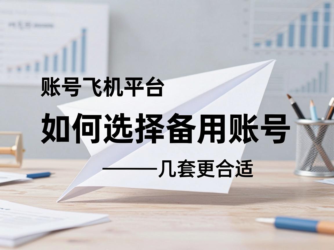 纸飞机账号购买推荐平台如何选择备用账号，几套更合适与怎么配置引导