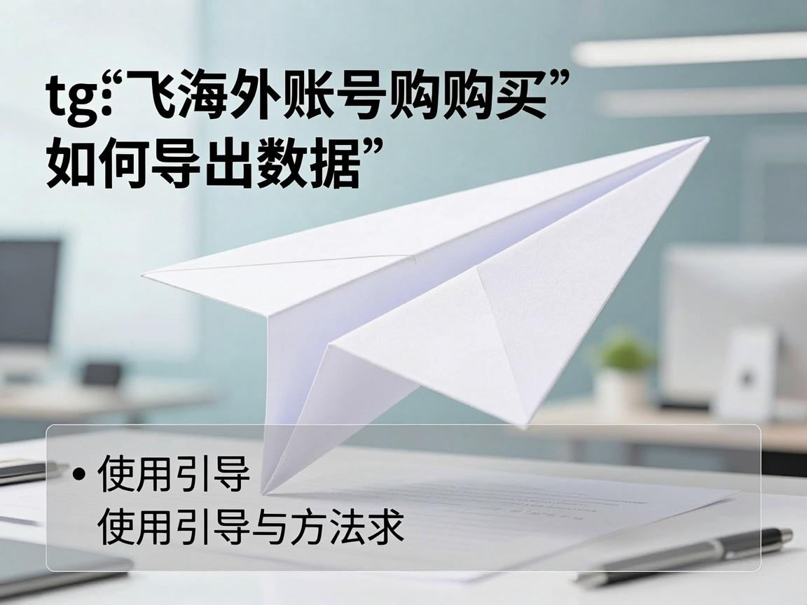 tg纸飞机海外账号购买如何导出数据，使用引导与方法？