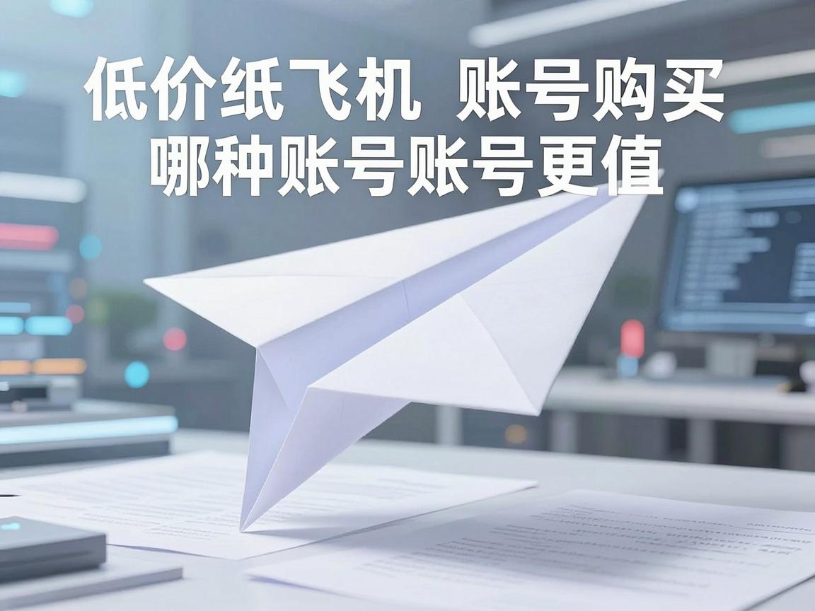 低价纸飞机账号购买哪种账号更值，评测对比给你答案