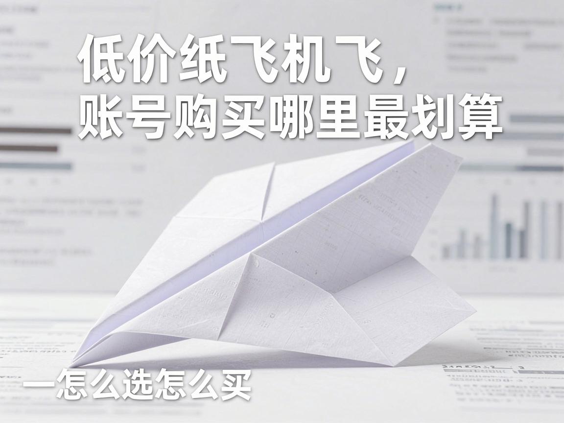 低价纸飞机账号购买哪里最划算,教程指南怎么选怎么买