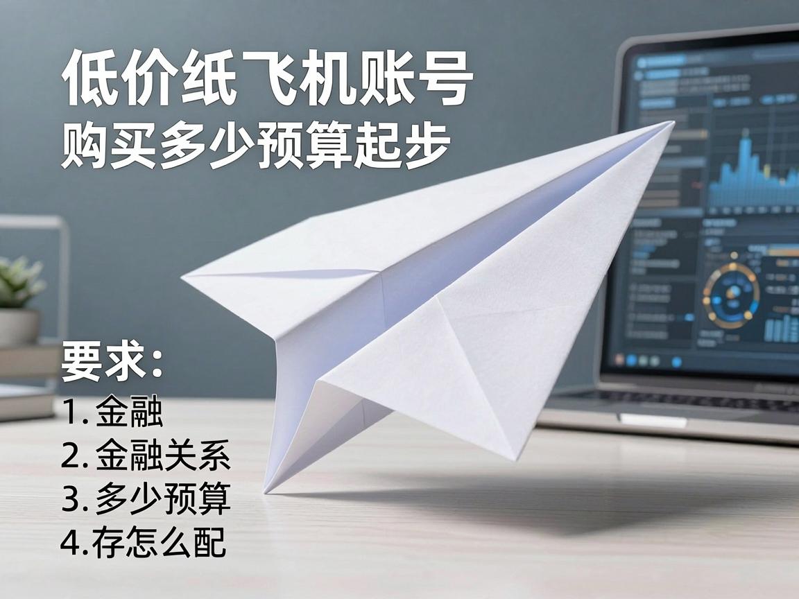 低价纸飞机账号购买多少预算起步，推荐清单怎么配