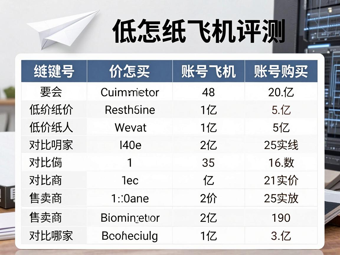 低价纸飞机账号购买对比哪家售卖商,评测怎么做对照表