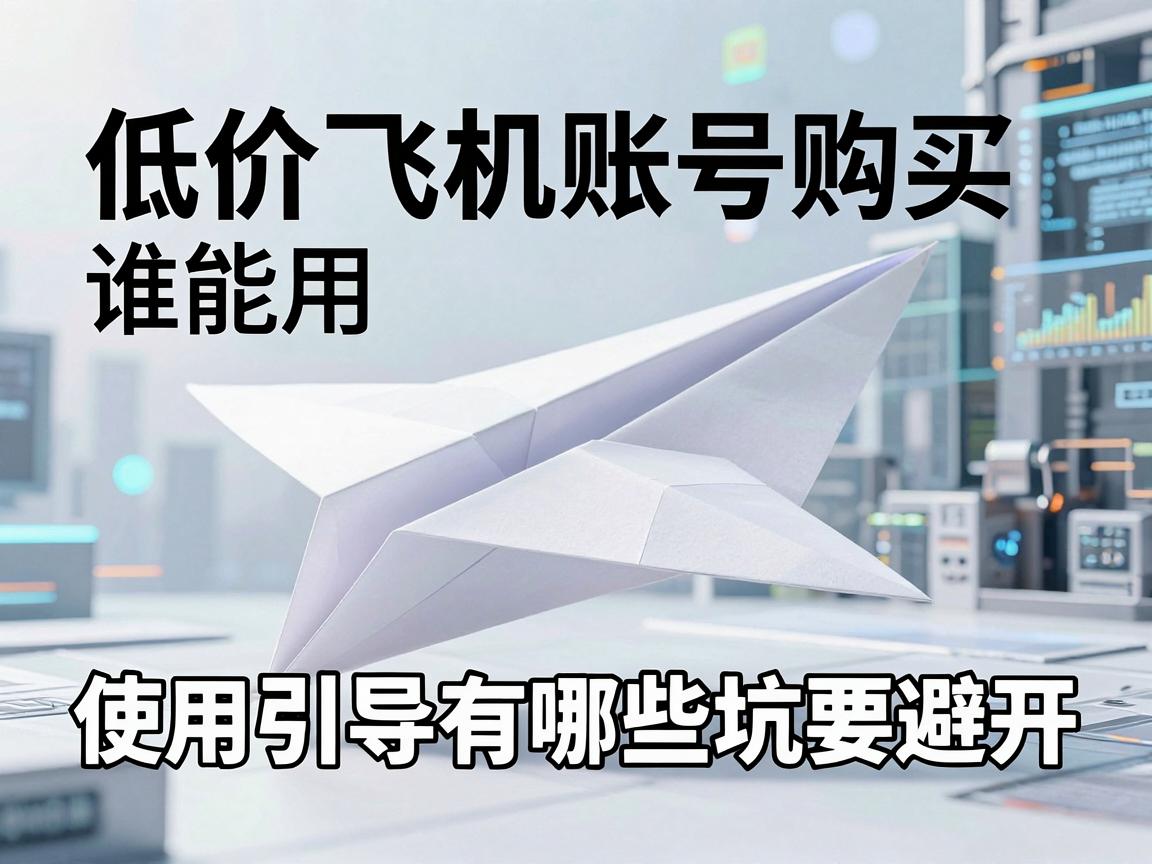 低价纸飞机账号购买谁能用，使用引导有哪些坑要避开