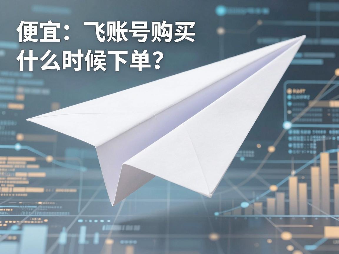 便宜纸飞机账号购买什么时候下单?怎么避开涨价,在哪里观察