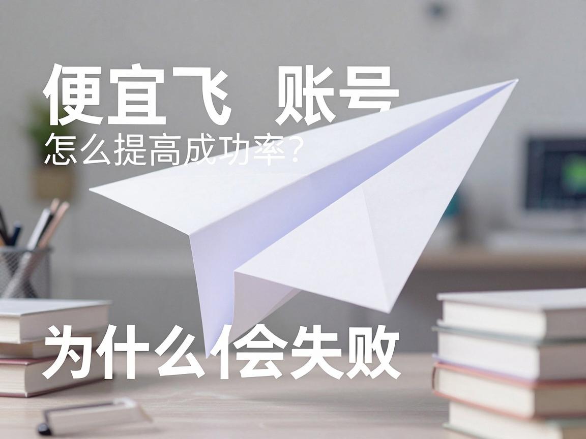 便宜纸飞机账号购买怎么提高成功率?为什么会失败,如何优化流程