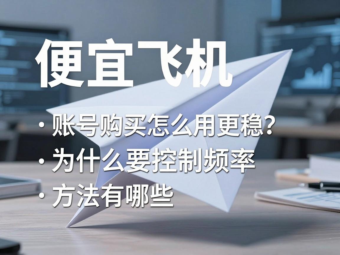 便宜纸飞机账号购买怎么用更稳?为什么要控制频率,方法有哪些