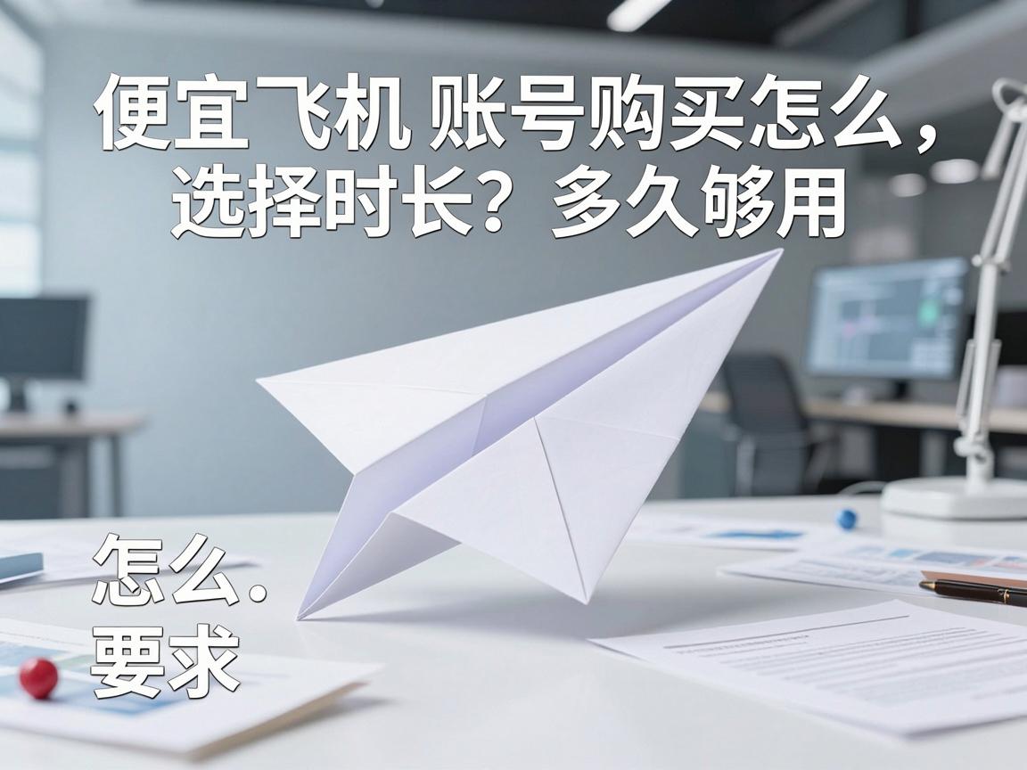 便宜纸飞机账号购买怎么选择时长?多久够用,几种套餐怎么比