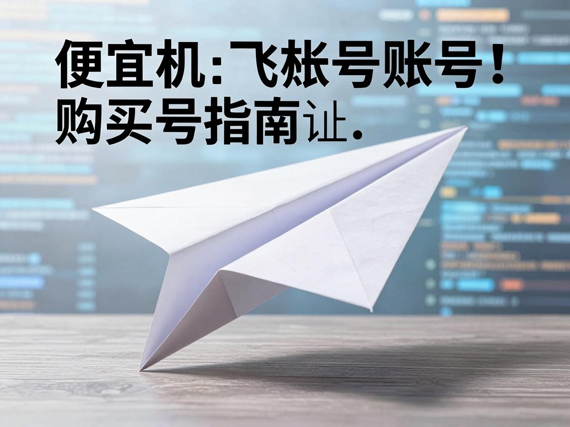 便宜纸飞机账号购买指南:哪里看信誉评分,如何验证口碑