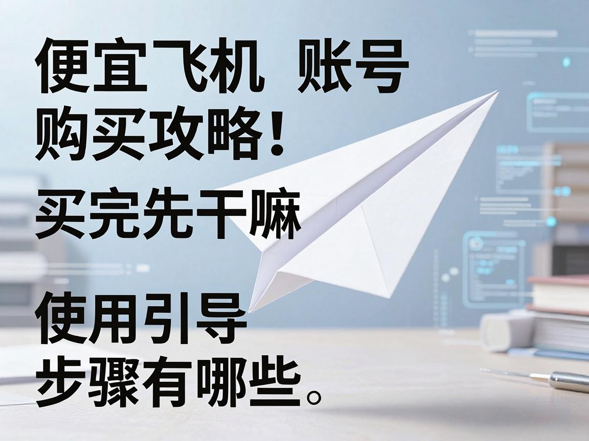 便宜纸飞机账号购买攻略：买完先干嘛，使用引导步骤有哪些