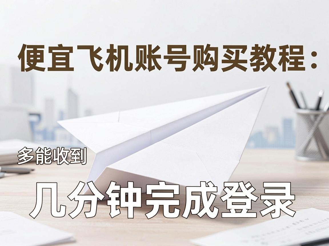 便宜纸飞机账号购买教程：多久能收到，几分钟完成登录